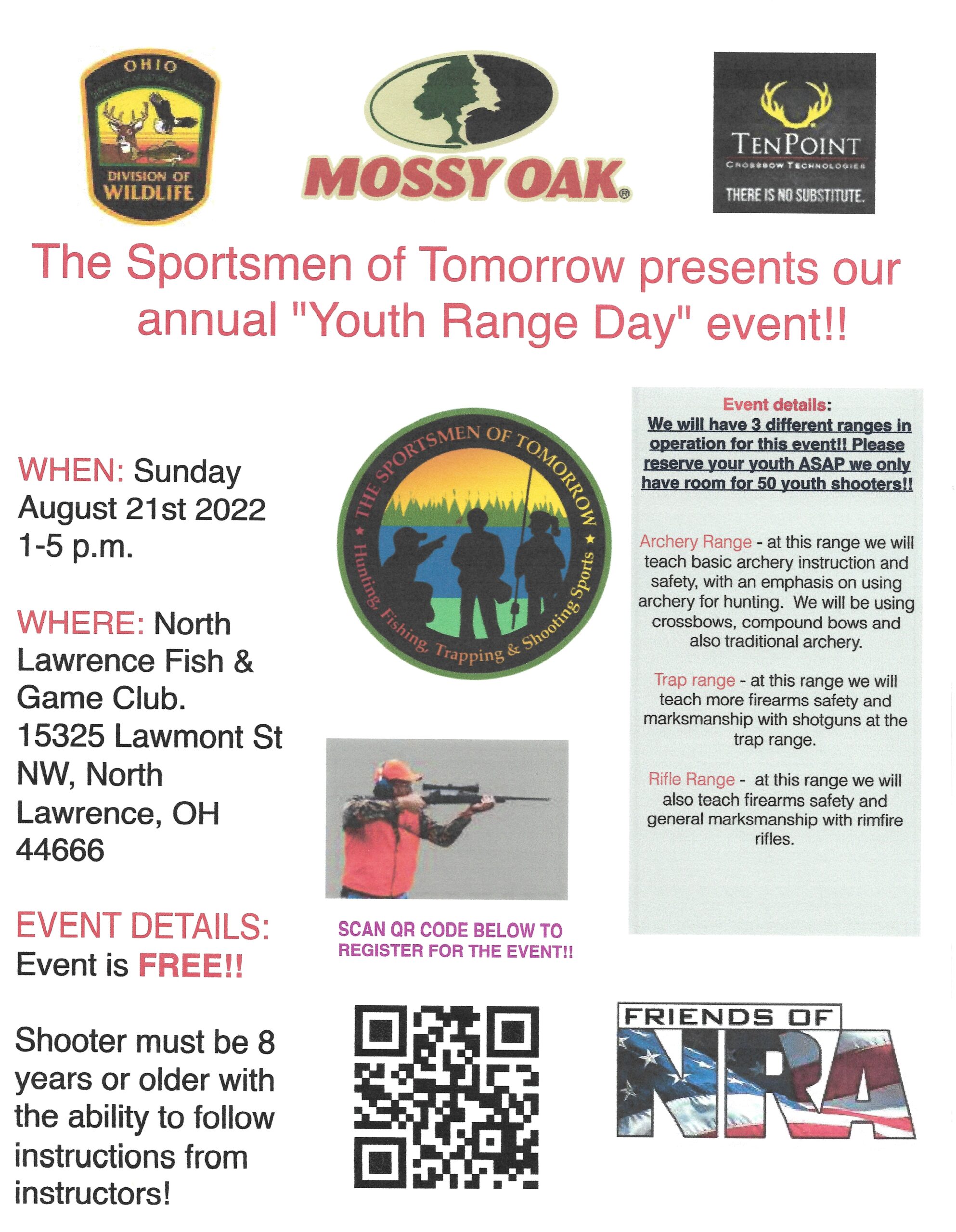 Sportsmen of Tomorrow Youth Range Day Event